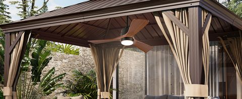 Choosing the right ceiling fan for your outdoor lounge setup